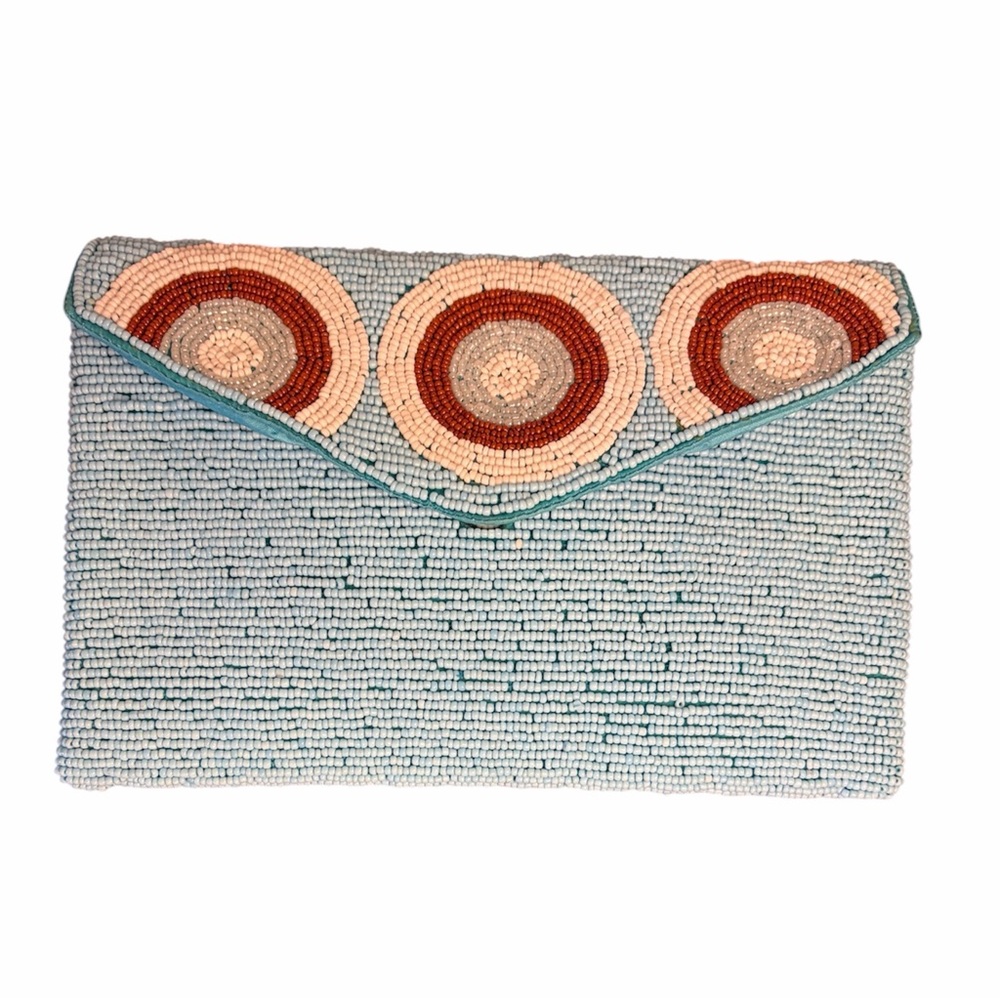 Vintage Mod 1960s Beaded Purse Clutch